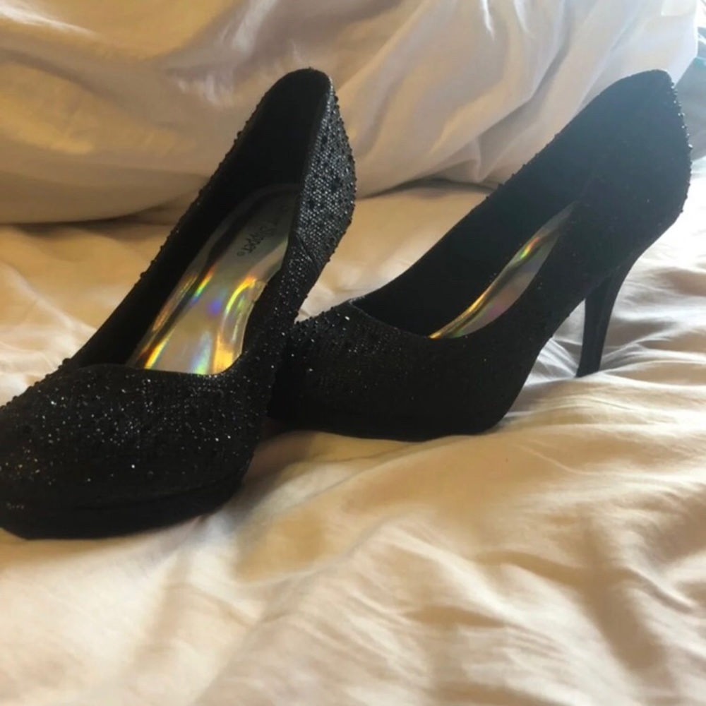 black heels